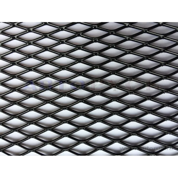 Сетка защитная 1000x250 мм . 16x6 мм . соты, алюминий, черная Streck R16 Alu
