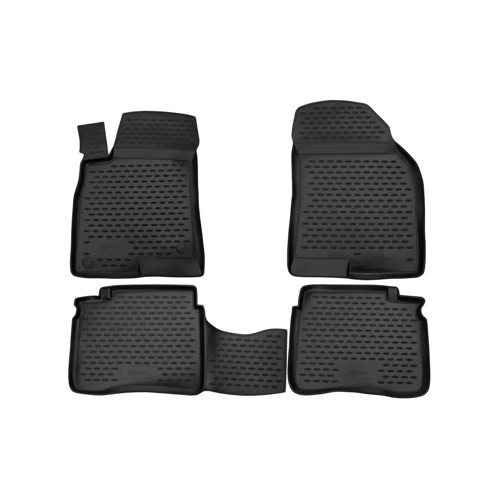 Коврики в салон HYUNDAI Sonata V 2001->, 4 шт. (ПУ, повышенная износостойкость) FORMAT FORMAT.20.10.210k