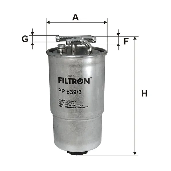 Фильтр топливный FILTRON PP839/3