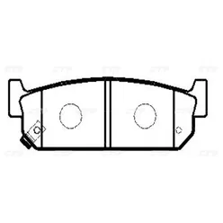Колодки тормозные NISSAN Cedric 1991 ~ 2004 / Cima 1997 ~ 2008 / Leo CTR GK0722