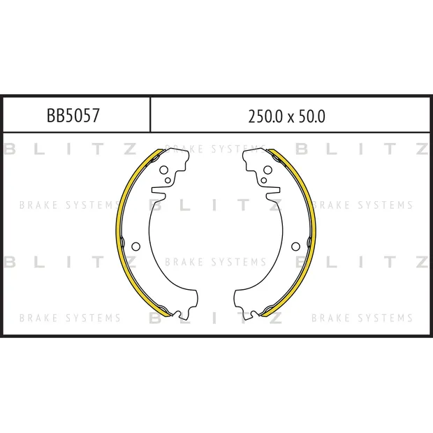 Колодки тормозные барабанные LADA 2101-2107/2121 78-> BLITZ BB5057