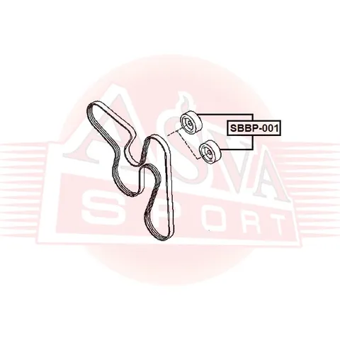 Ролик ASVA sbbp001