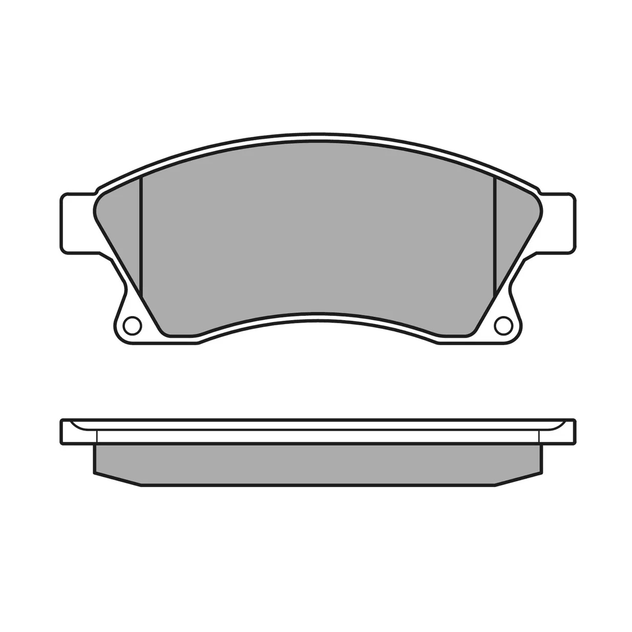 Комплект дисковых тормозных колодок