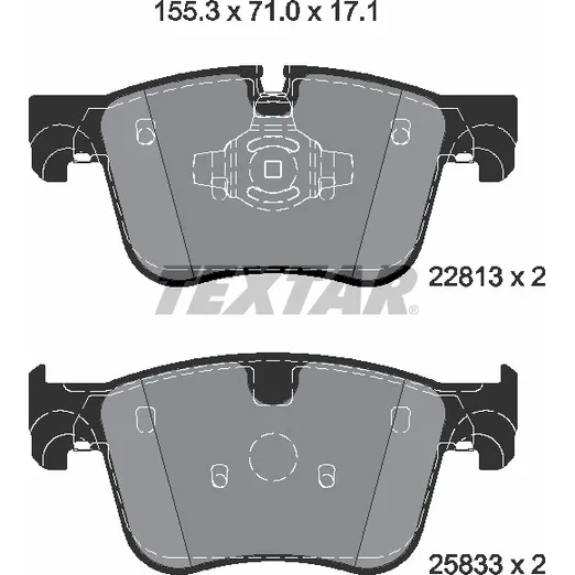 Колодки передние TEXTAR 2281301