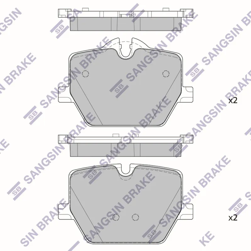 Колодки тормозные BMW 3 G20 M 18- задние HI-Q SP4396