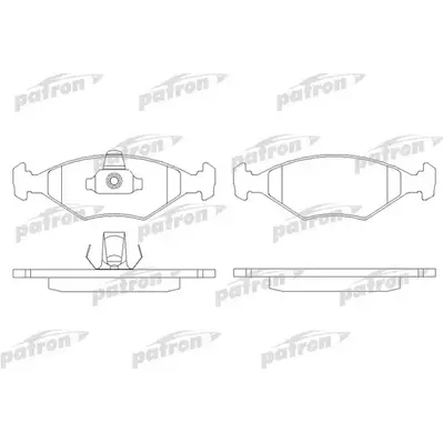 Колодки тормозные дисковые передн FIAT: PALIO 98-, PALIO Weekend 96-01, TEMPR PATRON PBP896