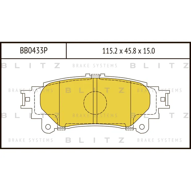 Колодки тормозные дисковые задние LEXUS GS/IS/RX 08-> BLITZ BB0433P