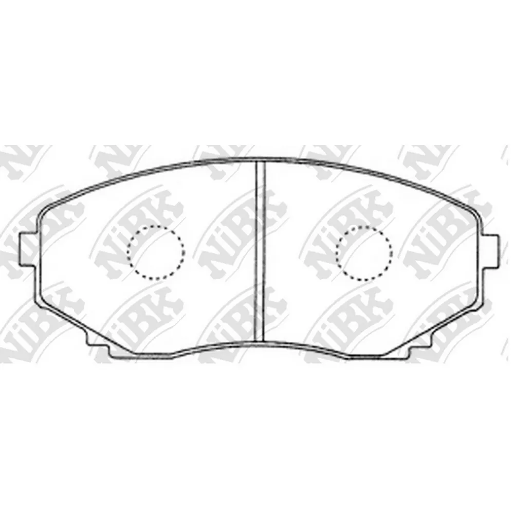Колодки тормозные передние NIBK PN5376