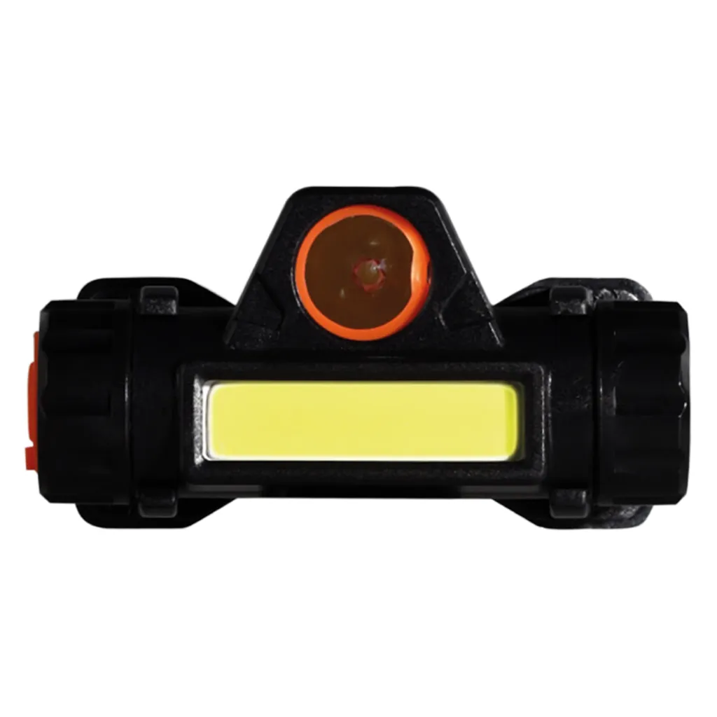Фонарь налобный COB+LED 3030, налобный ремень, MicroUSB, ABS, Smartbuy SMARTBUY SBF-HL050