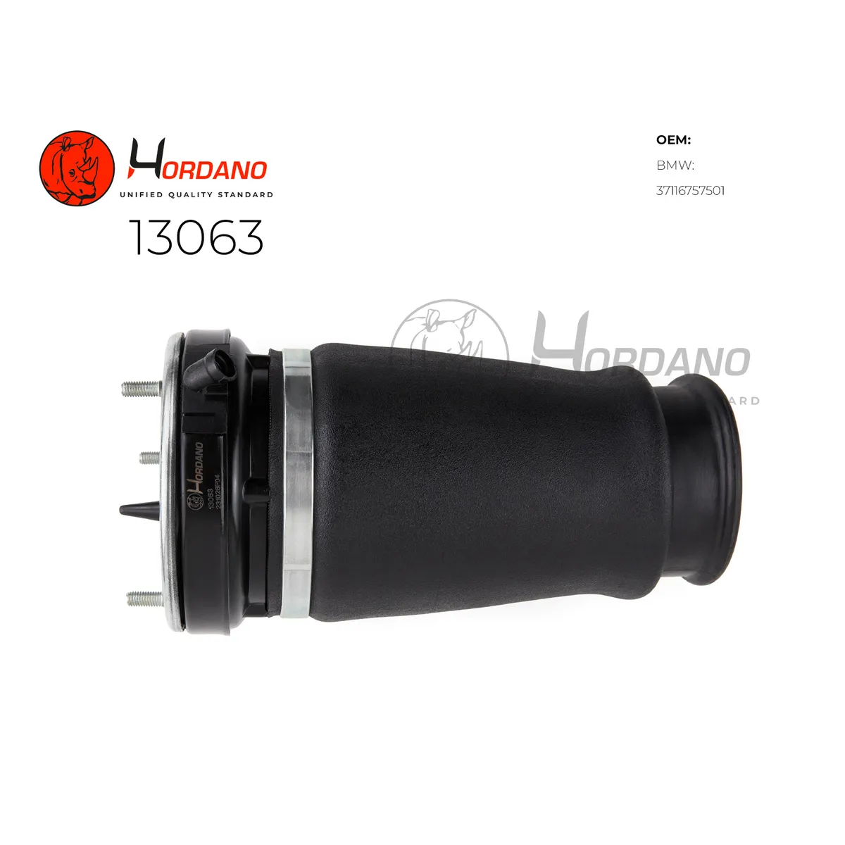 Передний левый пневмобаллон BMW X5 E53 (1999-2006) Hordano 13063