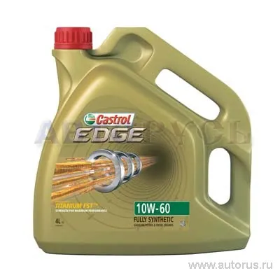 Масло моторное CASTROL EDGE FST SN/CF 10W-60 синтетическое 4 л 1536DB