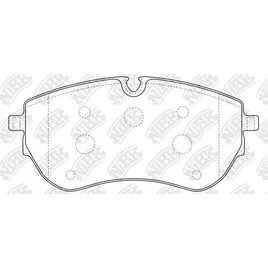 Колодки тормозные VW Amarok (11-) передние (4шт.) NIBK PN0737