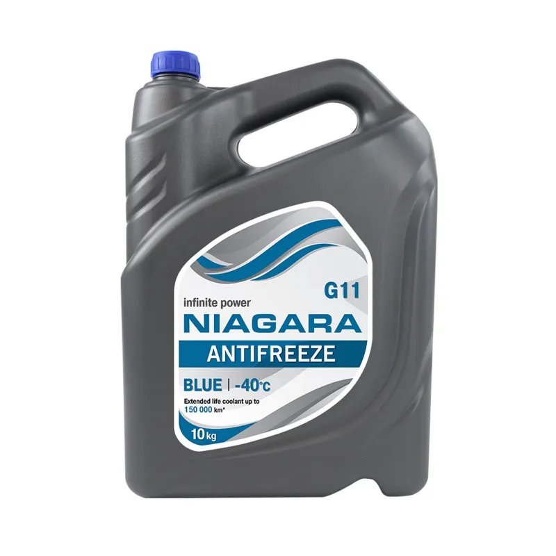 Антифриз 10kg G11 синий ASTM D3306 ОАО ГАЗ, ОАО АВТОВАЗ, ОАО КАМАЗ, ОАО МАЗ, ОАО УАЗ, ОАО ПАЗ NIAGARA 001001003012
