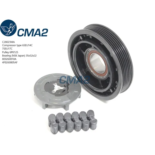 Шкив в сборе 6SEU14C 6PK125 (NSK подшипник) 8E0260810A 4F0260805AF CMA2 C28023MA