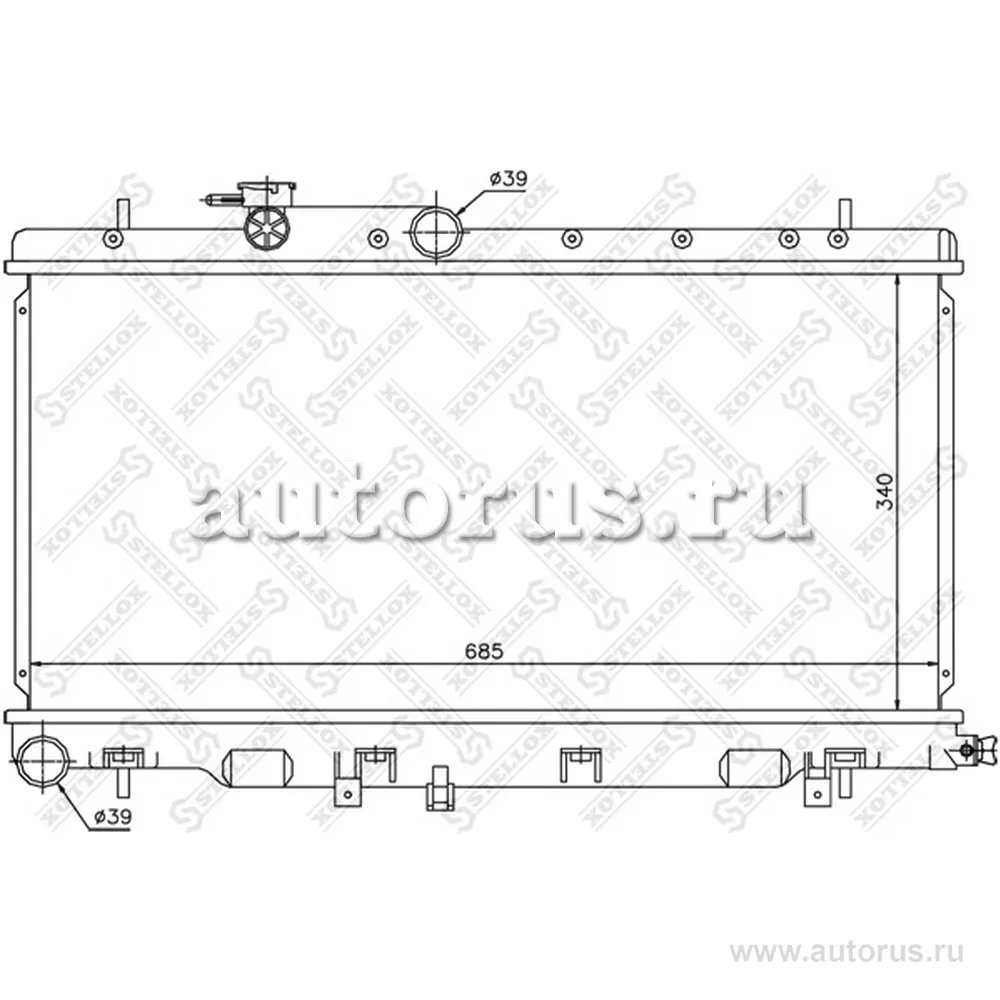 Радиатор системы охлаждения МКПП Subaru STELLOX 1026644_SX