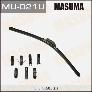 Щетка стеклоочистителя 525 мм бескаркасная 1 шт MASUMA Nano Graphite MU-021U