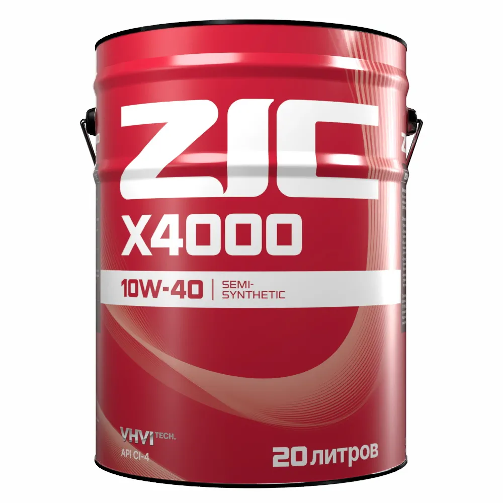 Масло моторное ZIC X4000 10W-40 полусинтетическое 20 л 192767