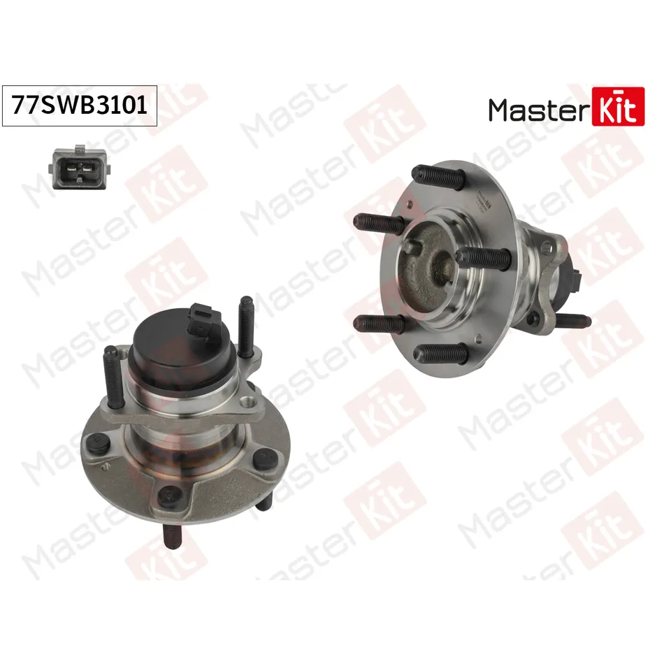 Ступица в сборе с подшипником зад. MASTERKIT 77SWB3101