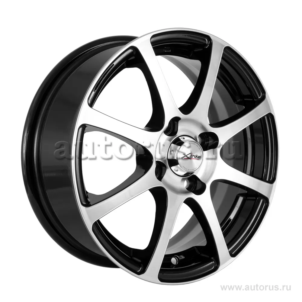 Диск литой R14 5.5J 4x100/67.1 ET45 X-trike X-114 BK/FP 14493