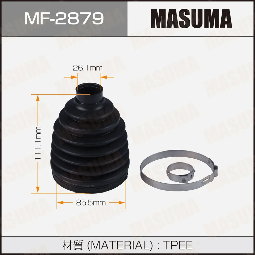 Пыльник ШРУСа (пластик) + спецхомут MASUMA MF-2879