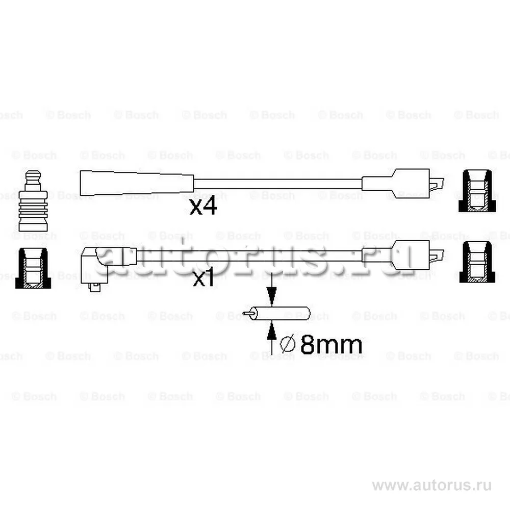 Провода высоковольтные FORD BOSCH 0 986 356 868