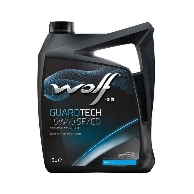 Масло GUARDTECH 15W40 SF/CD 15W-40 5 л. Wolf 8325458