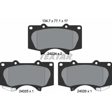 Колодки передние TEXTAR 2402403