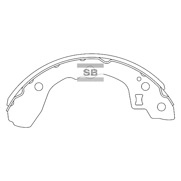 КОЛОДКИ БАРАБАН KIA SEPHIA 1.5-1.8 16V 93- [200x36