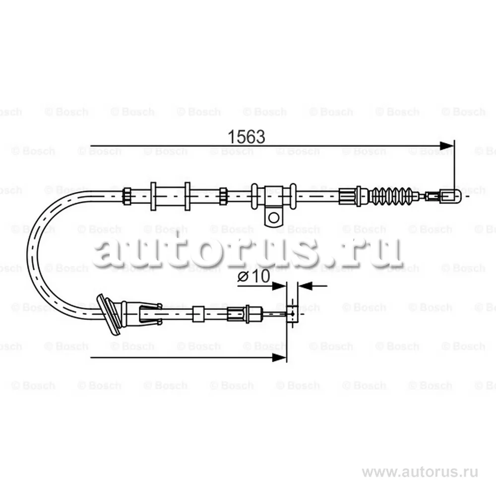 Трос ручника BOSCH 1 987 482 064