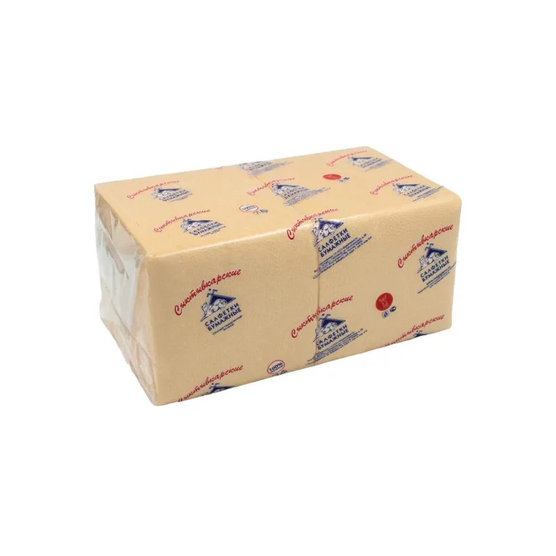 Салфетки бумажные Profi Pack 1сл 24х24см шампань 400шт/уп 1738425