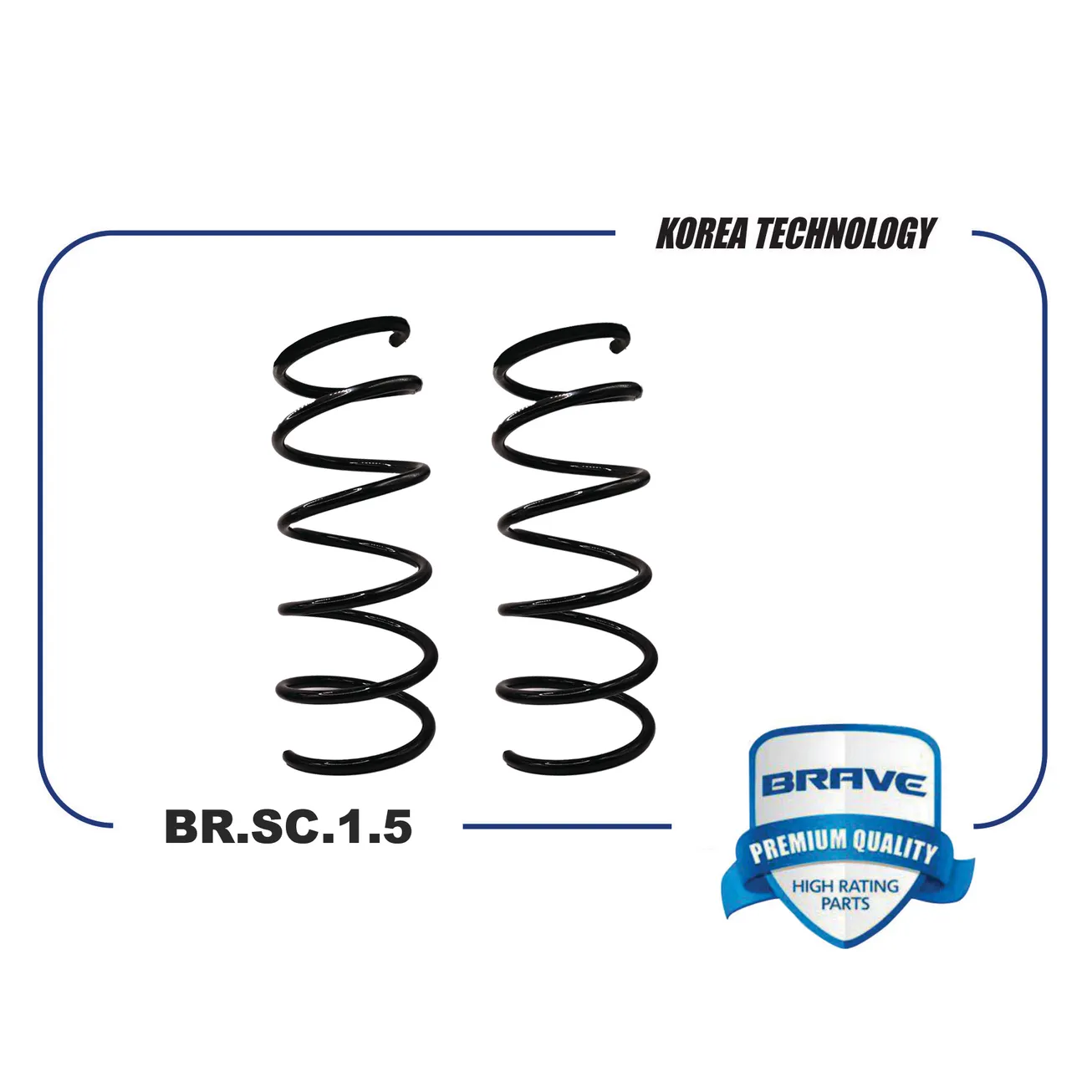 Пружина передней подвески BR.SC.1.5 540101922R RENAULT Duster 1.6 16V BR.SC.1.5