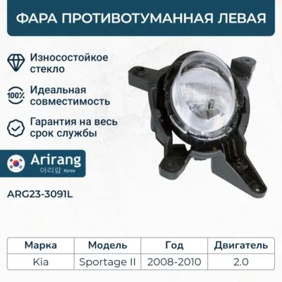 Фара противотуманная левая