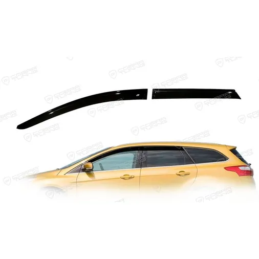 Дефлектора на окна Ford Focus III Wagon 2010EuroStandard деф.окон Cobra Tuning FE33110