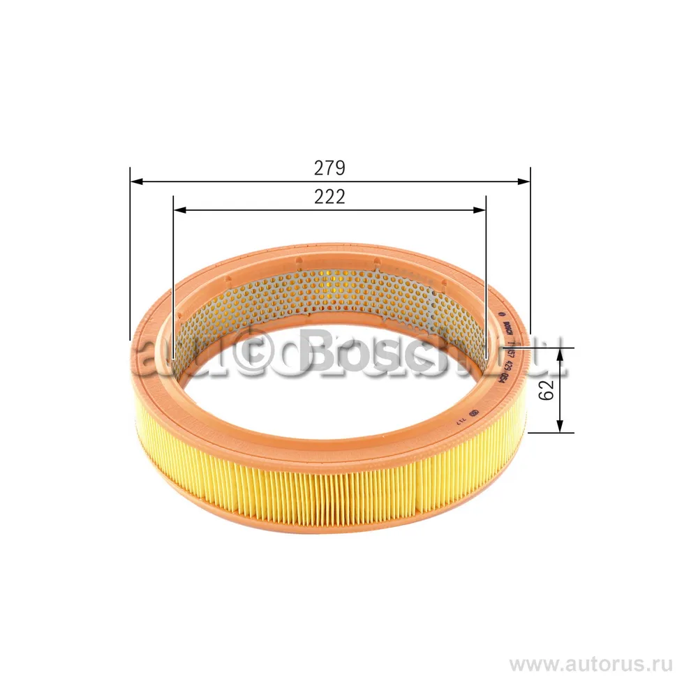 Фильтр воздушный Audi 80/100 1.3-2.0 95, VW Golf/Passat 1.3-1.9 81 BOSCH 1457429054