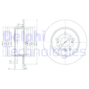 Диск тормозной RE TO CAMRY DELPHI BG3183