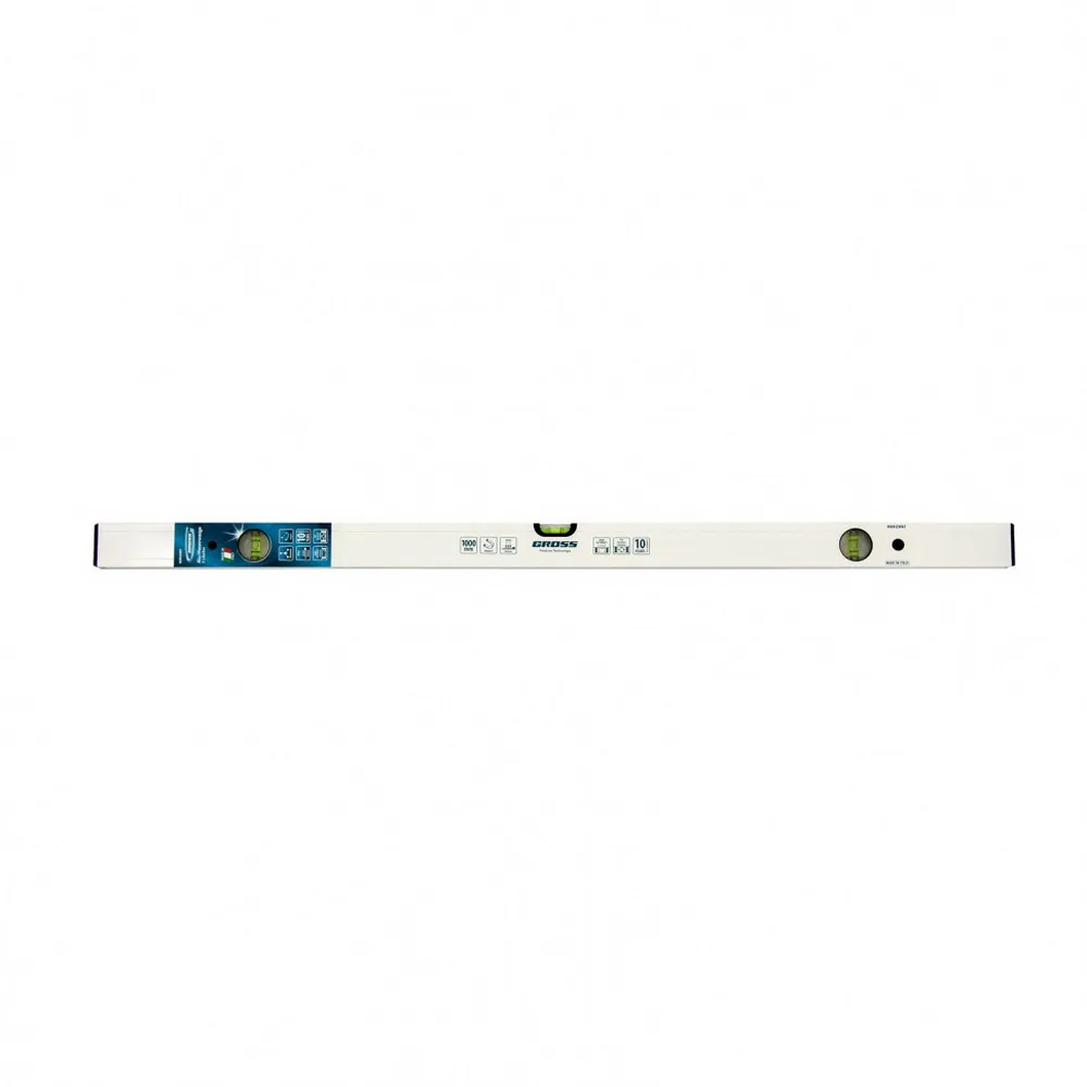 Уровень алюминиевый, 1000 мм, фрезерованный, 3 глазка, магнитный Gross 33673 GROSS 33673