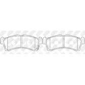 Колодки тормозные дисковые NIBK PN9811