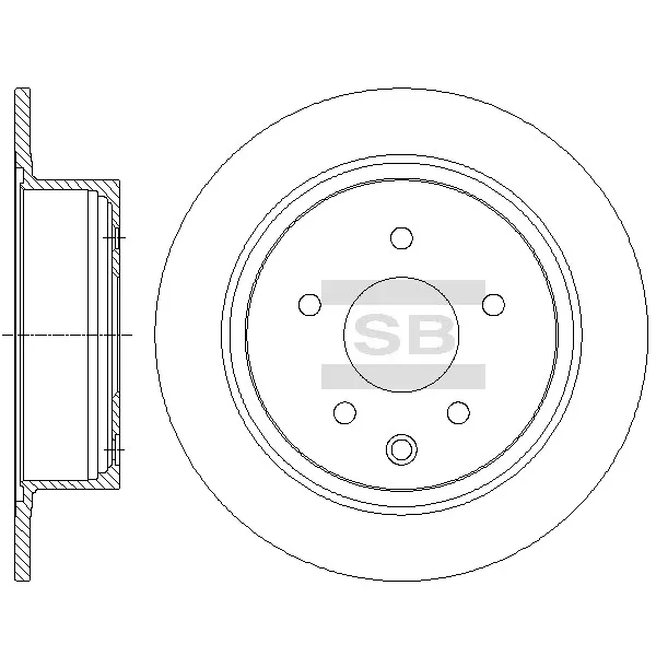 Диск тормозной задний NISSAN JUKE/QASHQAI 06-> SANGSIN BRAKE SD3052