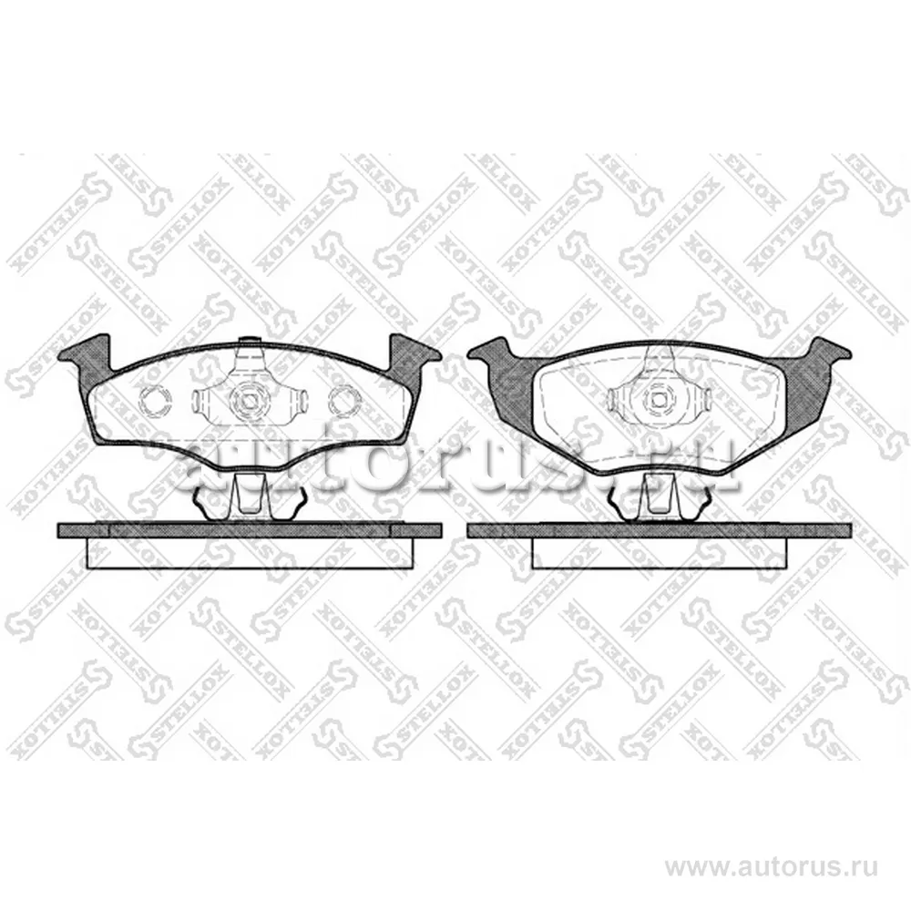 Колодки дисковые п. VW Polo 1.0i-1.9SDi 96-01/Lupo 1.0i/1.4/TDi/1. STELLOX 620 010B-SX