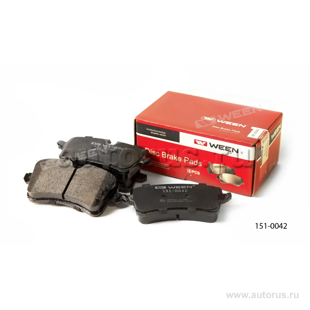 Тормозные колодки дисковые задние AUDI A4 (8K2,B8), A4 Avant (8K5,B8), A5 (8T3), A5 WEEN 151-0042