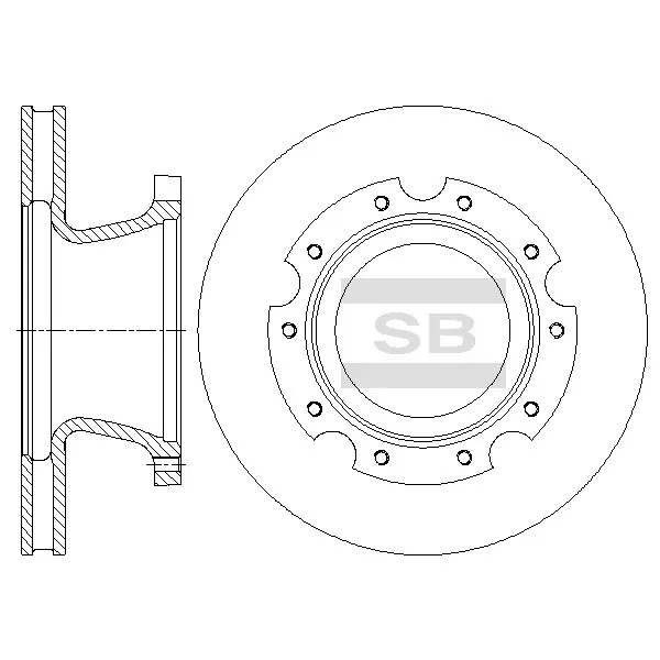Диск тормозной SANGSIN BRAKE SD1104