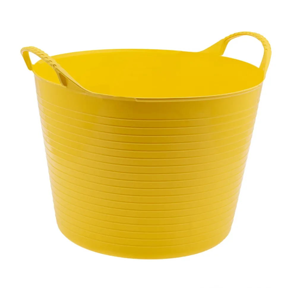 Ведро гибкое круглое 40 л, желтое СИБРТЕХ 67507