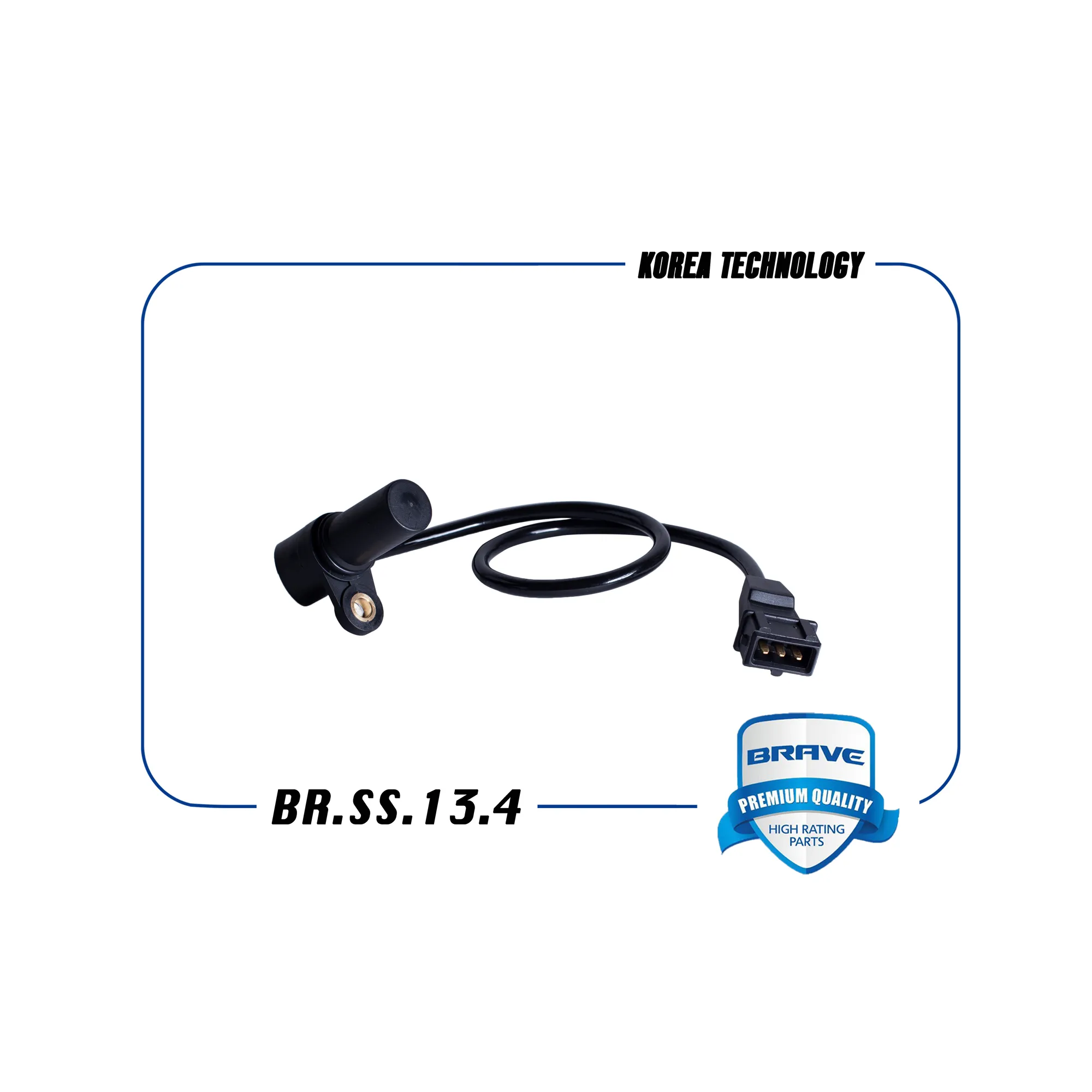 Датчик положения коленвала Chevrolet Lacetti,Chevrolet Aveo,Chevrolet Cruze1. BRAVE BR.SS.13.4