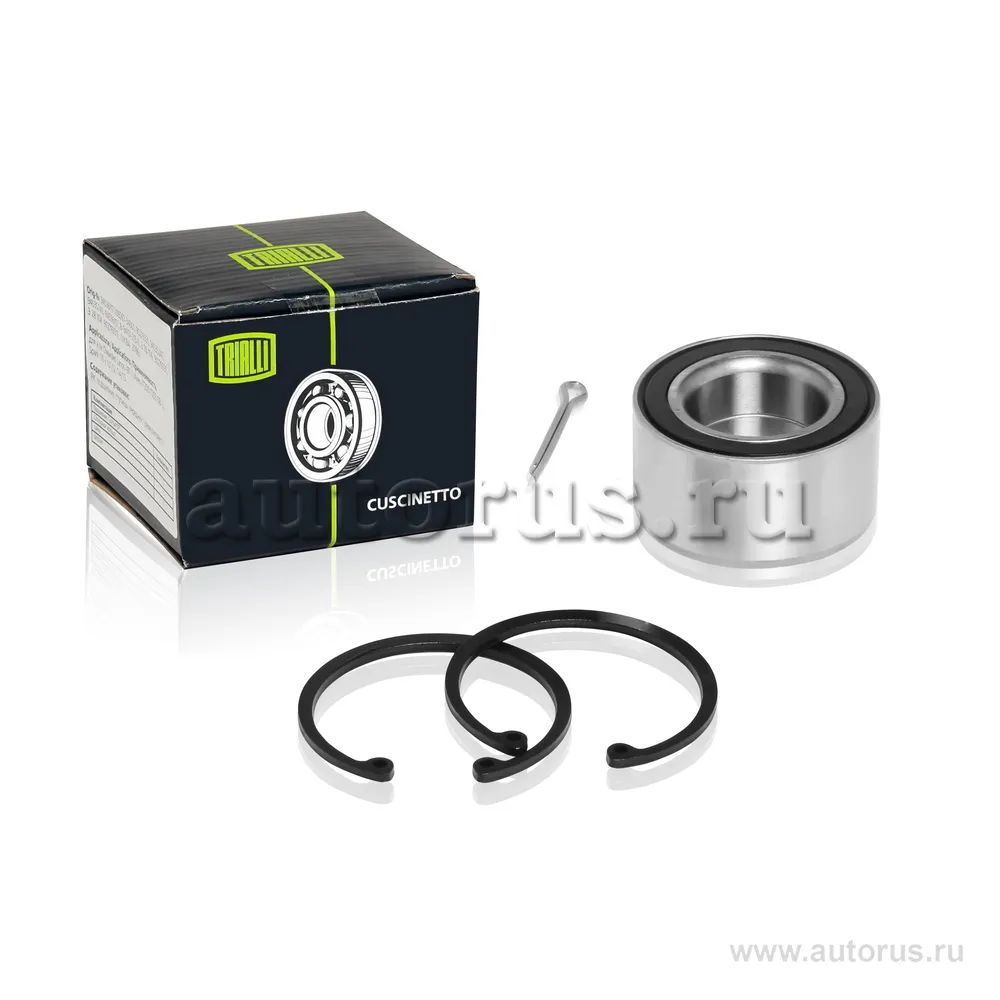 Подшипник ступицы для а/м Daewoo Nexia (95-) DOHC R14 перед. (кмпл: подш./кольцо/шплинт) TRIALLI CS 0577