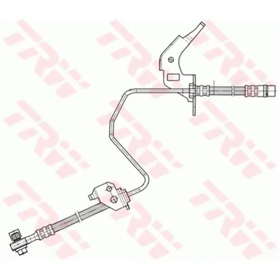 Шланг тормозной задний L OPEL Astra G/H/Meriva/Zafira A /ABS+ /L=530mm TRW PHD567