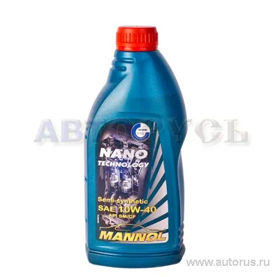 Масло моторное MANNOL Nano Technology 10W-40 полусинтетическое 1 л 1152