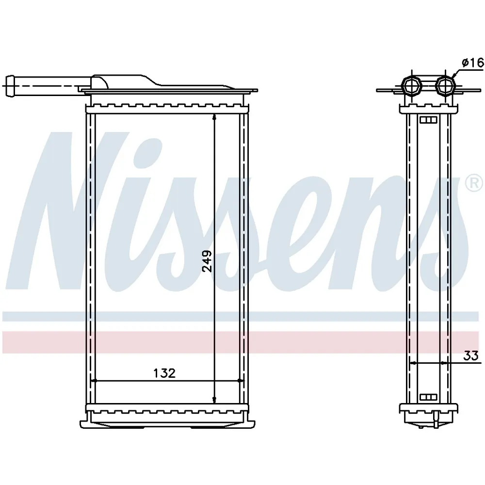 Радиатор печки NISSENS NISSENS 71761
