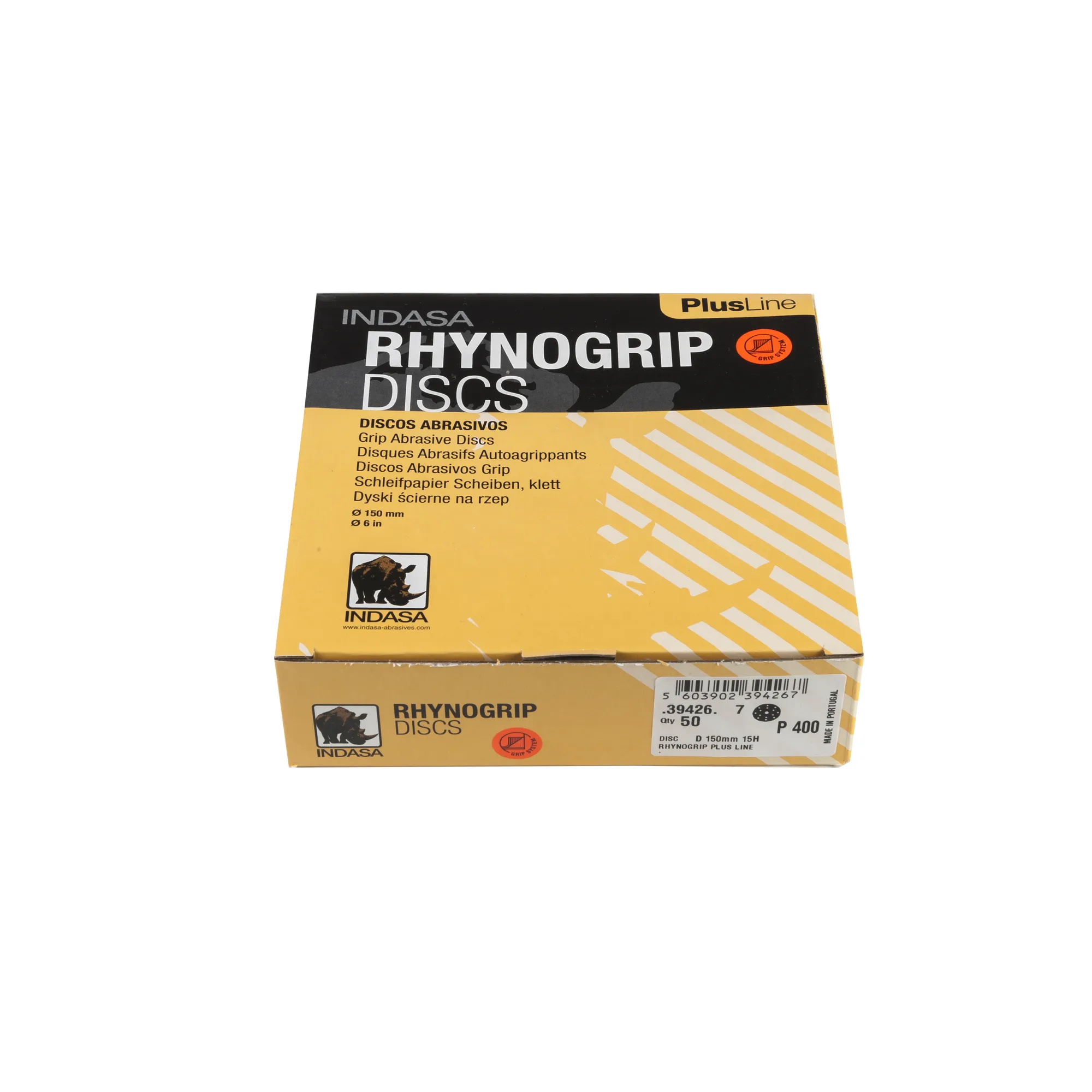 Круг RHYNOGRIP PLUS (15H) D150 мм Р400 Indasa 39426
