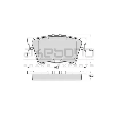 Колодки тормозные зад TOYOTA CAMRY 06- AKEBONO AN733K