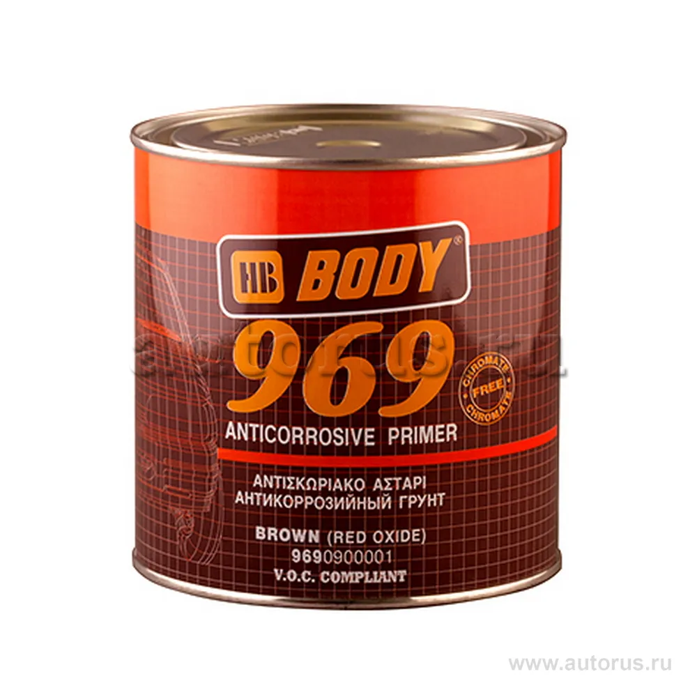 Грунт коричневый 969, 1кг BODY 9690900001